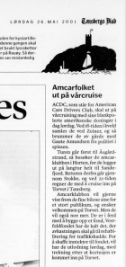 Tønsberg Blad 26.05 2001